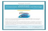 Newly Revised! Connections: Relationships and Marriage€¦ · 32 • CONNECTIONS: RELATIONSHIPS & MARRIAGE | SECTION 2: RELATIONSHIPS SAMPLE tion LESSON please contact 800.695.7975