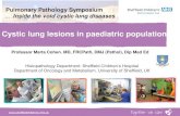 Pulmonary Pathology Symposium Inside the void cystic lung ...cpo-media.net/ECP/2019/Congress-Presentations/1172/M Cohen.pdf · Cystic lung lesions in paediatric population Pulmonary