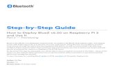 Step-by-Step Guide - Bluetooth€¦ · Step-by-Step Guide How to Deploy BlueZ v5.50 on Raspberry Pi 3 and Use It Part 2 — ... Data (details about Composition Data refer to Mesh