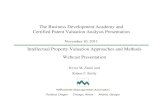 The Business Development Academy and Certified Patent ... · Webcast Presentation Kevin M. Zanni and Robert F. Reilly Portland, Oregon Chicago, Illinois Atlanta, Georgia. Willamette