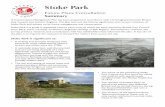 Stoke Park Proposals - Citizen Space€¦ · Future Plans Consultation Summary Stoke Park • Progressively bring woodlands back into management, over a twenty year programme, with