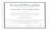 €¦ · Certificate for the fountain solution additive Schwego@Soft 2000 WTM for cold-set web offset Bernd Schwegmann GmbH 8t Coe KG 53501 Grafschaft Gelsdorf, Germany The fountain