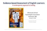 Evidence-based Assessment of English Learners conference... · Evidence-based Assessment of English Learners: A contemporary approach to testing. The NASP Practice Model. Nondiscriminatory