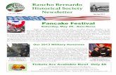 Rancho Bernardo Historical Society Newsletterrbhistory.org/wp-content/uploads/2016/11/Vol9-issue1.pdf · Every Tuesday morning a small group of dedicated volunteers work in the museum