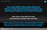 How Using NASA’s Observations Affects the Balance Among ...€¦ · Steven Pawson, Andrea Molod, Eric Hackert Global Modeling and Assimilation Office, NASA GSFC Objective: to give
