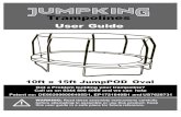 10ft Trampoline A4 PRINT 1 - Jumpking Trampolines€¦ · Got a Problem building your trampoline? Call us on 0344 800 4060 and we can help Patent no: DE602006006495D1, EP1721640B1