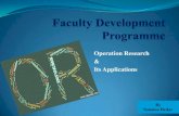 Operation Research Its Applications - cdgi.edu.in Research and its Applications.… · Operation Research & Its Applications By Sunaina Hedav. Contents History & Evolution Impact