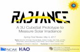 A 3U CubeSat Prototype to Measure Solar Irradiance€¦ · RADIANCE is a 3U CubeSat-style payload that will collect solar irradiance data, images, attitude information, and ambient