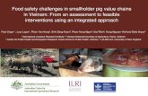 Food safety challenges in smallholder pig value chains in ... · Food safety challenges in smallholder pig value chains in Vietnam: From an assessment to feasible interventions using