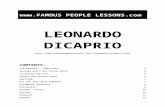 Famous People Lessons - Leonardo DiCaprio  · Web viewVinci was after da He named Leonardo 5. when twelve looking agent was began an he He for 6. career TV DiCaprio his making commercials