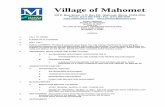 Village of Mahomet8D137460-5EE3-4B54-9… · Village of Mahomet 503 E. Main Street • P.O. Box 259 • Mahomet, Illinois 61853-0259 Phone: ... PARKS AND RECREATION DEPARTMENT 7.