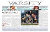 Oliver Letwin One in ten takes - Varsity · with an additional £10 shipping charge. Continued on page 5 One in ten takes drugs to study Natasha Lennard Government cuts funding for