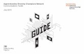 Apprenticeship Diversity Champions Network Communications ...€¦ · Championing apprenticeship diversity in their own networks, including customers, supply chains and trade bodies