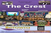 Term 4 Week 8 The Crest - Berowra Public School€¦ · Also we would love you to join the teachers for morning tea inbetween the two ceremonies. Thank you On behalf of the students