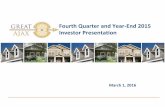 Fourth Quarter and Year-End 2015 Investor PresentationFourth Quarter and Year-End 2015 Investor Presentation March 1, 2016 . ... those described under Item 1A of our Annual Report