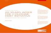 The HIPC/MDRI Initiative, most ECONOMY AND FINANCE 20 ...library.fes.de/pdf-files/iez/15693.pdf2 FRIEDRICH-EBERT-STIFTUNG – 20 YEARS AFTER THE COLOGNE DEBT INITIATIVE 1.1 DEBT SITUATION