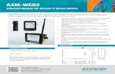 AXM-WEB2 - Accuenergy...AXM-WEB2 provides Dual ethernet ports and WiFi communication channel for Acuvim II Series power meter.Wide range of communication protocols are supported such