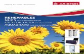 RENEWABLES - Ariston · Solar Thermal Solar thermal introduction Pages 10-11 SolarComfort 2/3 Panel Flat Roof/Ground Systems Page 12 2/3 Panel On-Tile Kits Systems Page 13 CF2.0 Solar