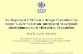 An Improved EM-Based Design Procedure for Single-Layer ...desi.iteso.mx/.../Rayas_09Feb_SIW_EM_design_method_presentation.… · An Improved EM-Based Design Procedure for Single-Layer