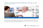Your 2020 Prescription Drug List - UnitedHealthcare …3-Tier PDL. Your estimated coverage and copayment/coinsurance may vary based on the benefit plan you choose and the effective