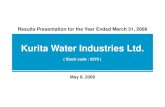 Kurita Water Industries Ltd. · 2018-02-26 · Kurita Water Industries Ltd. ( Stock code : 6370 ) Results Presentation for the Year Ended March 31, 2009. ... Summary of medium-term