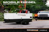 MOBILE DIESEL - Generac Mobile Products · • External, lockable fuel cap • Automatic remote start • Detachable generator-set and trailer • Fuel tank integrated into generator-set