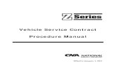 Vehicle Service Contract Procedure Manual · VIN-driven rating is available for vehicle service contracts through QuikRate. This on-line application returns available rates in seconds,