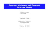 Quantum Mechanics and Electronic Structure Theorymeuwly/pdfs/es.part1.pdf · 1.Introduction 2.The postulates of quantum mechanics 3.Translational motion (free particle, particle in