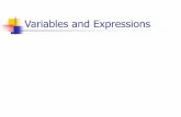 Variables and Expressions - American Baccalaureate Schoolhandouts.abs.edu.kw/mshs/Assignments Handouts... · expressions are usually more detailed than stating the meaning. Verbal