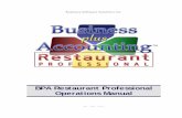 BPA Restaurant Professional Operations Manual · Business Software Solutions Inc. BPA Restaurant Professional Operations Manual. Rev. Date – 2.14.14