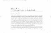15 - pearsoncmg.comptgmedia.pearsoncmg.com/.../samplechapter/roberts_ch15.pdf · 2009-06-09 · 15 Writing Code in InfoPath Getting Started Welcome to the ﬁrst chapter in Part II!