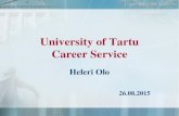 University of Tartu Career Service - ut · Services Available for Foreign Students Career mailing list ( sympa@lists.ut.ee content: subscribe career.pakkumised first name surname);