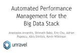 Automated Performance Management for the Big Data Stack · Automated Performance Management for the Big Data Stack Anastasios Arvanitis, Shivnath Babu, Eric Chu, Adrian ... Application