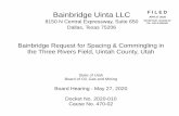 Bainbridge Uinta LLC F I L E D...2020/04/27  · Bainbridge Uinta LLC 8150 N Central Expressway, Suite 650 Dallas, Texas 75206 Bainbridge Request for Spacing & Commingling in the Three
