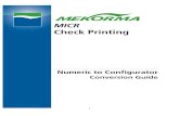 MICR Check Printing - Amazon S3...in the check printing arena with Mekorma MICR, we provide companies with the tools they need to optimize and enhance their accounting processes. Because