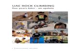 UAE ROCK CLIMBING - foordkelcey.netfoordkelcey.net/uaeclimbing/five_year_update.pdf · 6 UAE Rock Climbing - 2015 update WADI BIH pages 65 - 89 Access situation: The climbing areas