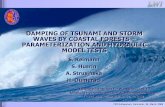 DAMPING OF TSUNAMI AND STORM WAVES BY ......parameterization based on easily measurable/observable parameters Develop and validate/verify prediction models (analytical/ numerical,