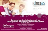 Enterprise Architecture at an Integrated Academic Medical Centers3.amazonaws.com/rdcms-himss/files/production/public/... · 2015-06-02 · Enterprise Architecture at an Integrated