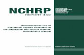 15866 Lynn spine = 5/32” NCHRP Green NCHRP PROGRAM · This is a technician’s manual for use of reclaimed asphalt pavement (RAP) in Superpave®-designed hot-mix asphalt (HMA).