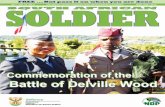 SA Soldier - SANDF Vol 24 No 6 net.pdf · SA Soldier events Memorial Service of the Battle of Deville Wood Article and photos by AB Samuel RamonyaiB y many, a memorial service has