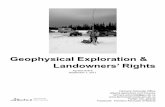Geophysical Exploration & Landowners’ Rightsdepartment/deptdocs... · As technology improves, some companies are now opting to incorporate time as a component of their surveys.