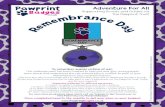 Pawprint Adventure For All Badges Supporting Scouts and ... ... Remembrance Day commemorations. 25p