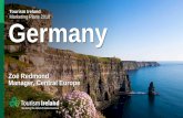 Tourism Ireland Marketing Plans 2018 Germany · Tourism Ireland Marketing Plans 2018 . 2017 - performance to date •534,000 German visitors (Jan-Sept) ... •300,000 fans on •Access