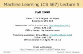 Machine Learning (CS 567) Lecture 5csci567/05-LDA.pdf · Fall 2008 2 Lecture 4 - Sofus A. Macskassy Administrative: Regrading • This regrading policy holds for quizzes, homeworks,