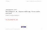 sample Japan IT Budget and Spending Trends 2016 · 2.3.1 Growing willingness to spend on cloud and mobile The last section addresses the spending trend on technologies. This survey