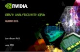 GRAPH ANALYTICS WITH GPU - Nvidia GRAPH ANALYTICS - INTRODUCTION . Any analytics performed on a Graph