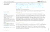 Review Article Weekly versus 3-weekly paclitaxel in combination … · 2019-04-02 · In 2013, the Japanese Gynaecologic Oncology Group published a landmark study (JGOG 3016) demonstrating