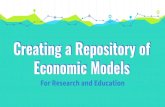 Creating a Repository of Economic Models · Creating a Repository of Economic Models For Research and Education. We are Team Repository. ... BETTER THAN FOR BIG DATA 5. SYNTAX NATURALLY