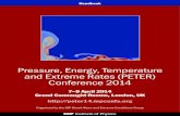 Pressure, Energy, Temperature and Extreme Rates (PETER ... · Pressure, Energy, Temperature and Extreme Rates (PETER) Conference 2014 Included in our range of instrumentation is the