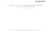 B-CON, IEC1131 Programming Language Getting Started Guide€¦ · 1 B-CON, IEC1131 Programming Language Getting Started Guide V. 1.00 / Feb 2006 / Doc 40029 Brodersen Controls A/S